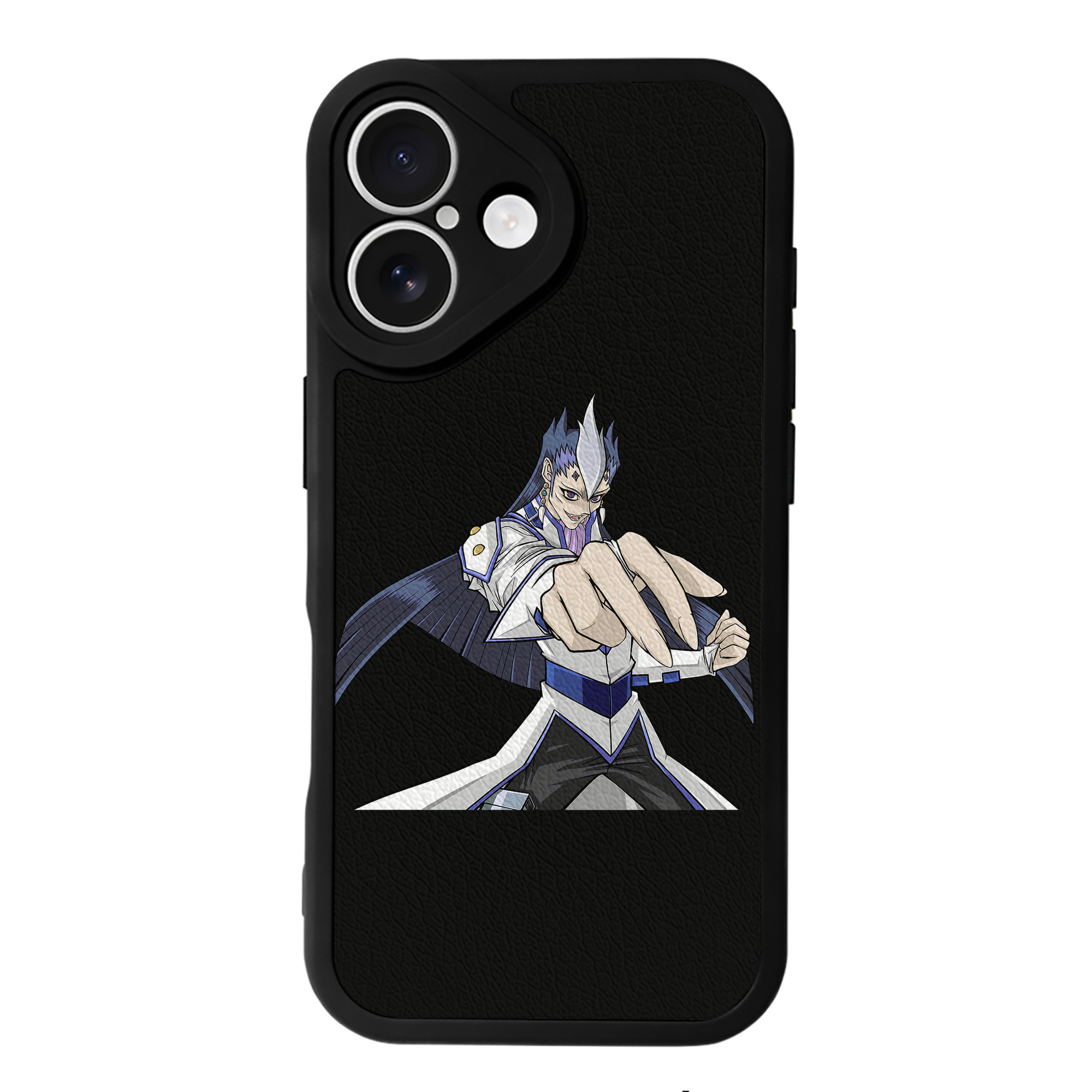（画像用） 遊☆戯☆王 Yu-Gi-Oh! 【iPhone 16シリーズ対応】シリコンスマホケース（レザー調） 材質：シリコン